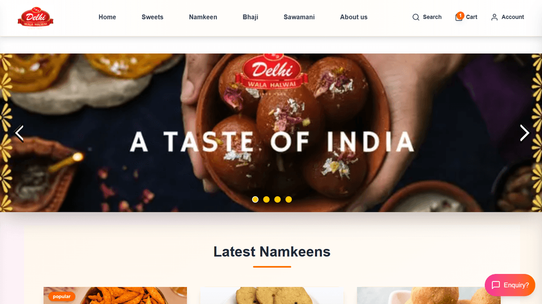 Delhi Wala Halwai | Online Sweets & Catering Management Platform